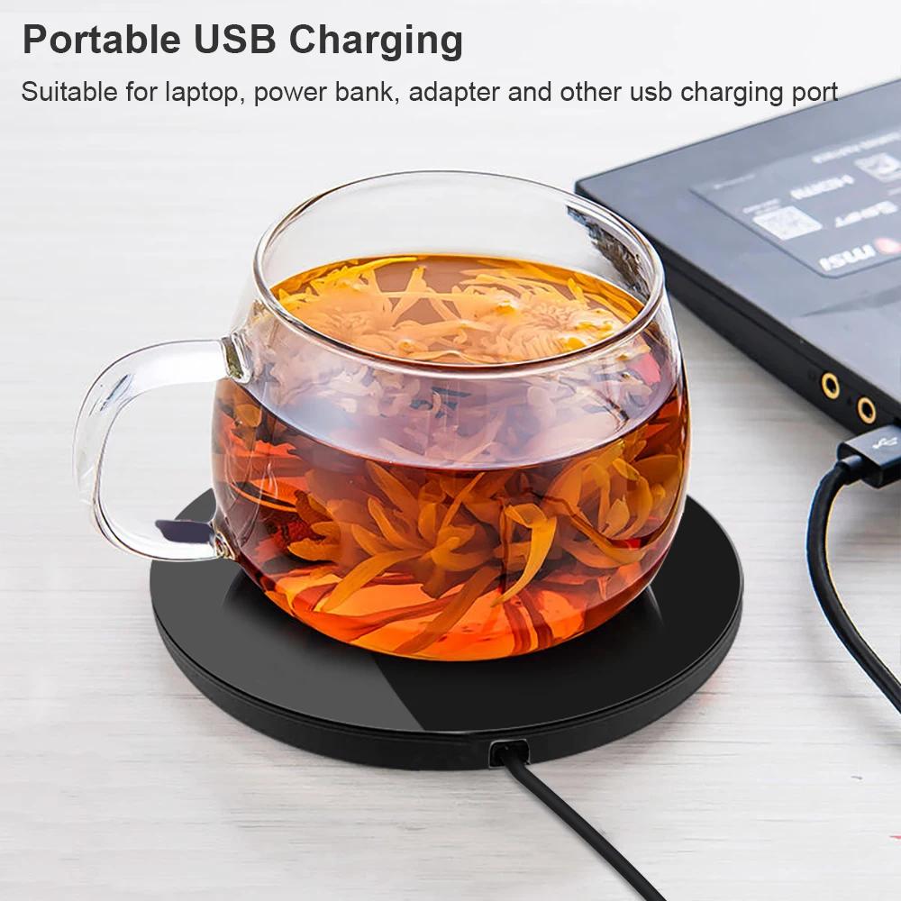 Chauffe-tasse thermostatique USB, coussin chauffant, chauffe-tasse, lait, thé, eau, bureau à domicil
