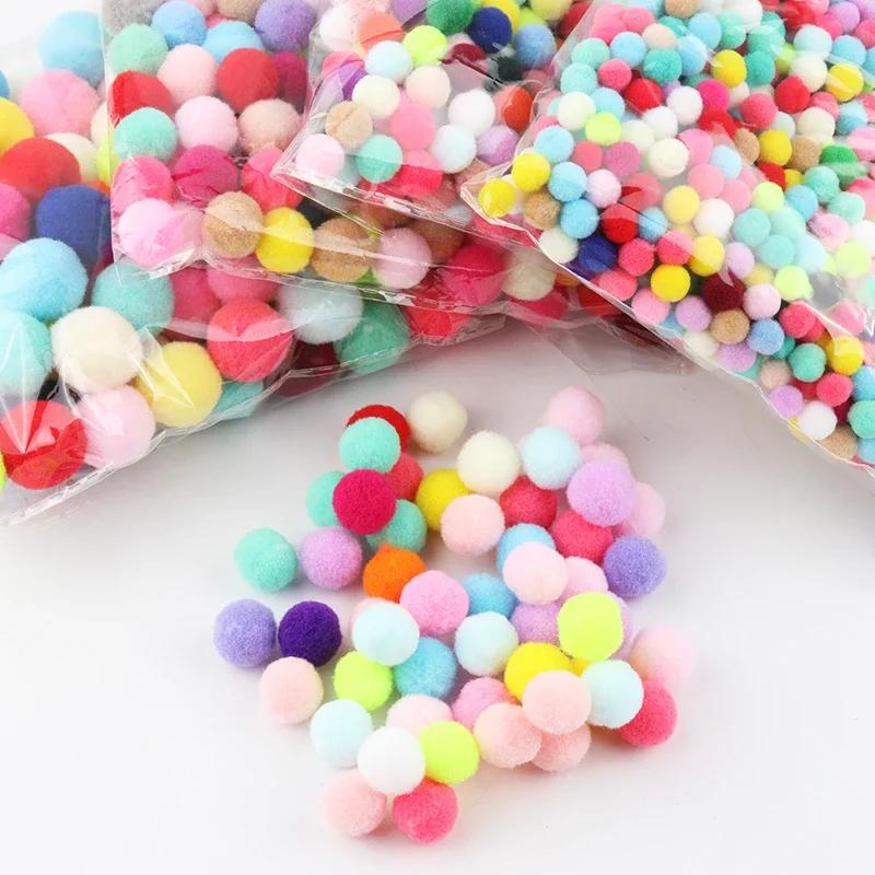 Boules de Pompon 8mm 10mm 15mm 20mm 25mm 30mm, pompons moelleux, artisanat, bricolage, jouet pour en