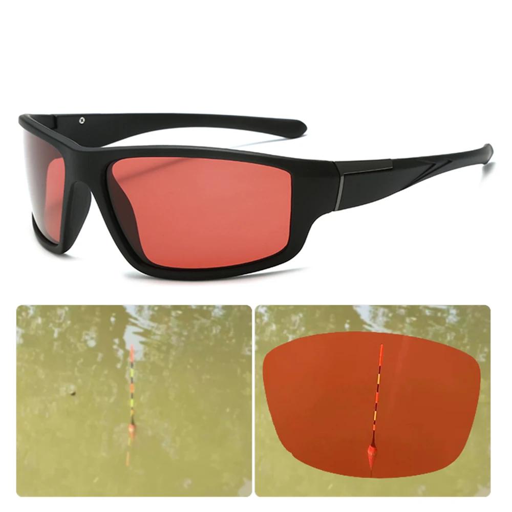 VIVIBEE lunettes de soleil de pêche rouge polarisées hommes TAC lunettes de pêche homomorpiques femm