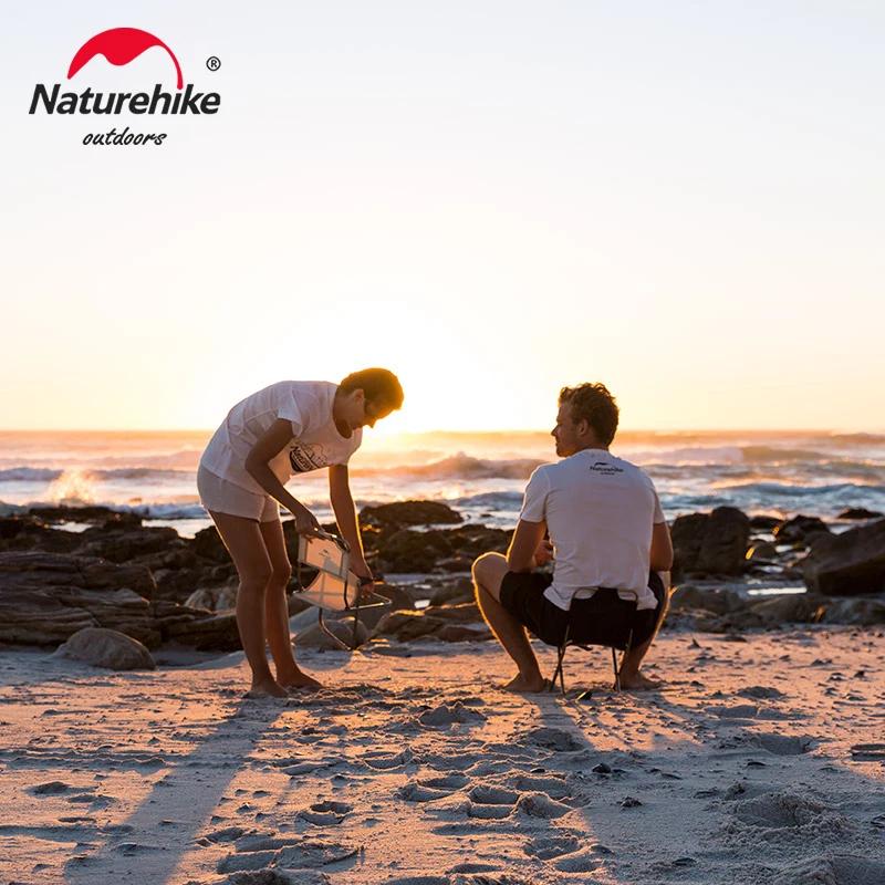 Natureifa-Chaise de plage ultralégère, pliante, portable, avec sac en filet, pour camping, pique-niq