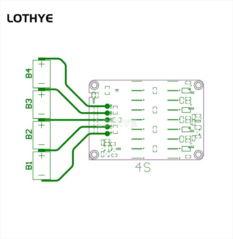 LOTHYE 3S 4S carte d'équilibrage d'égaliseur actif 5A batterie au Lithium Li-ion Lipo Lifepo4 LTO ba