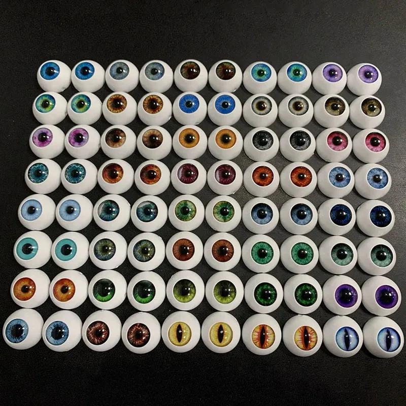 Yeux de poupée en acrylique, 5 paires aléatoires 10/ 12/ 14/ 16/ 18mm, accessoires de maquillage pou