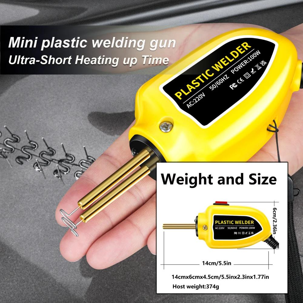 Machine à souder le plastique 100W, pistolet à souder le plastique, agrafeuse à chaud, Kit de répara