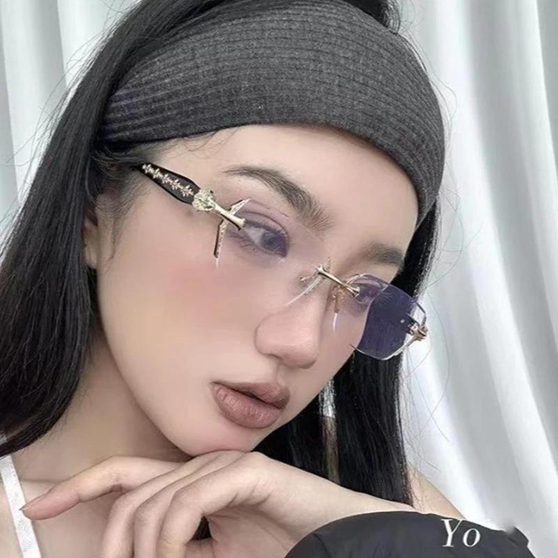 2024 rétro sans cadre Ultra léger femmes hommes lunettes de lecture bloquant la lumière bleue ordina
