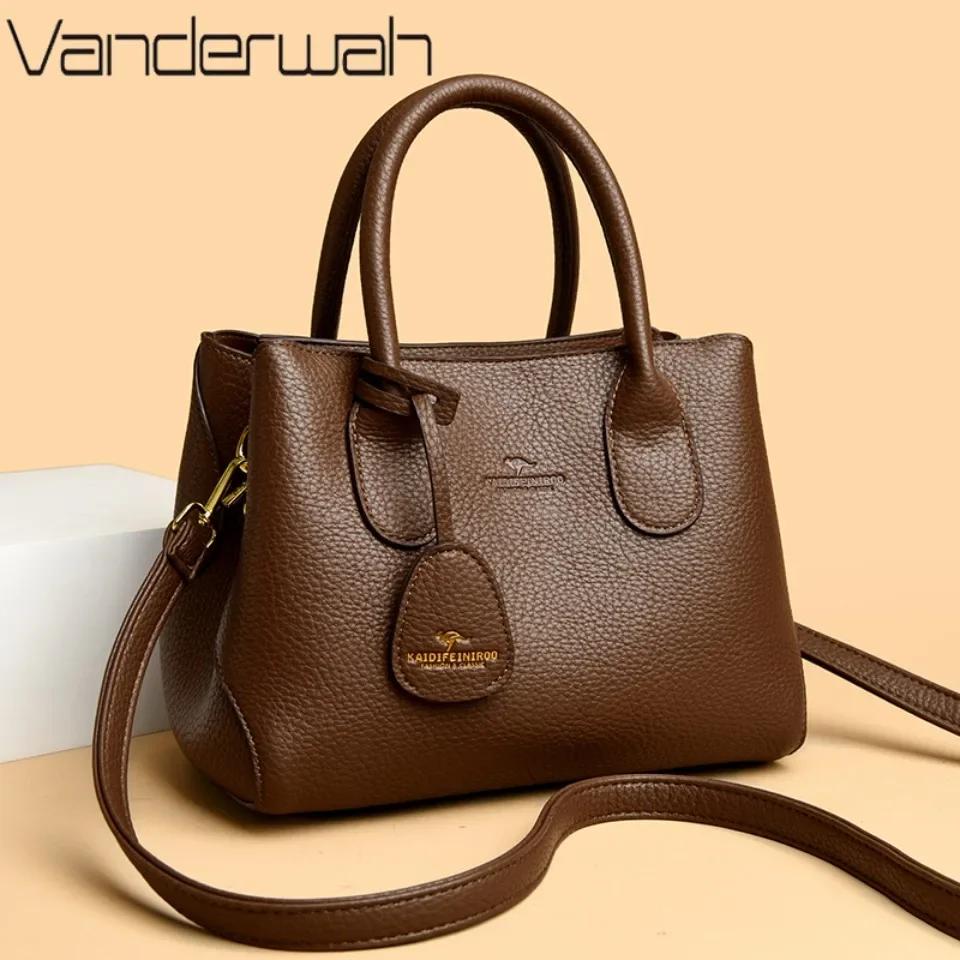 Sacs à main pour femmes à 3 couches, sacs à bandoulière de luxe, sacs en cuir souple de haute qualit
