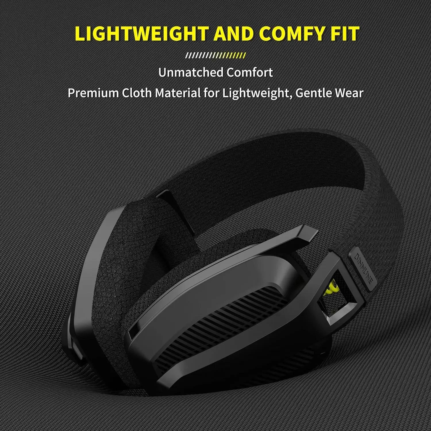 BINNUNE BW06 casque de jeu sans fil 2.4G avec micro Flip ENC pour PC, PS4, PS5, casque Bluetooth dou