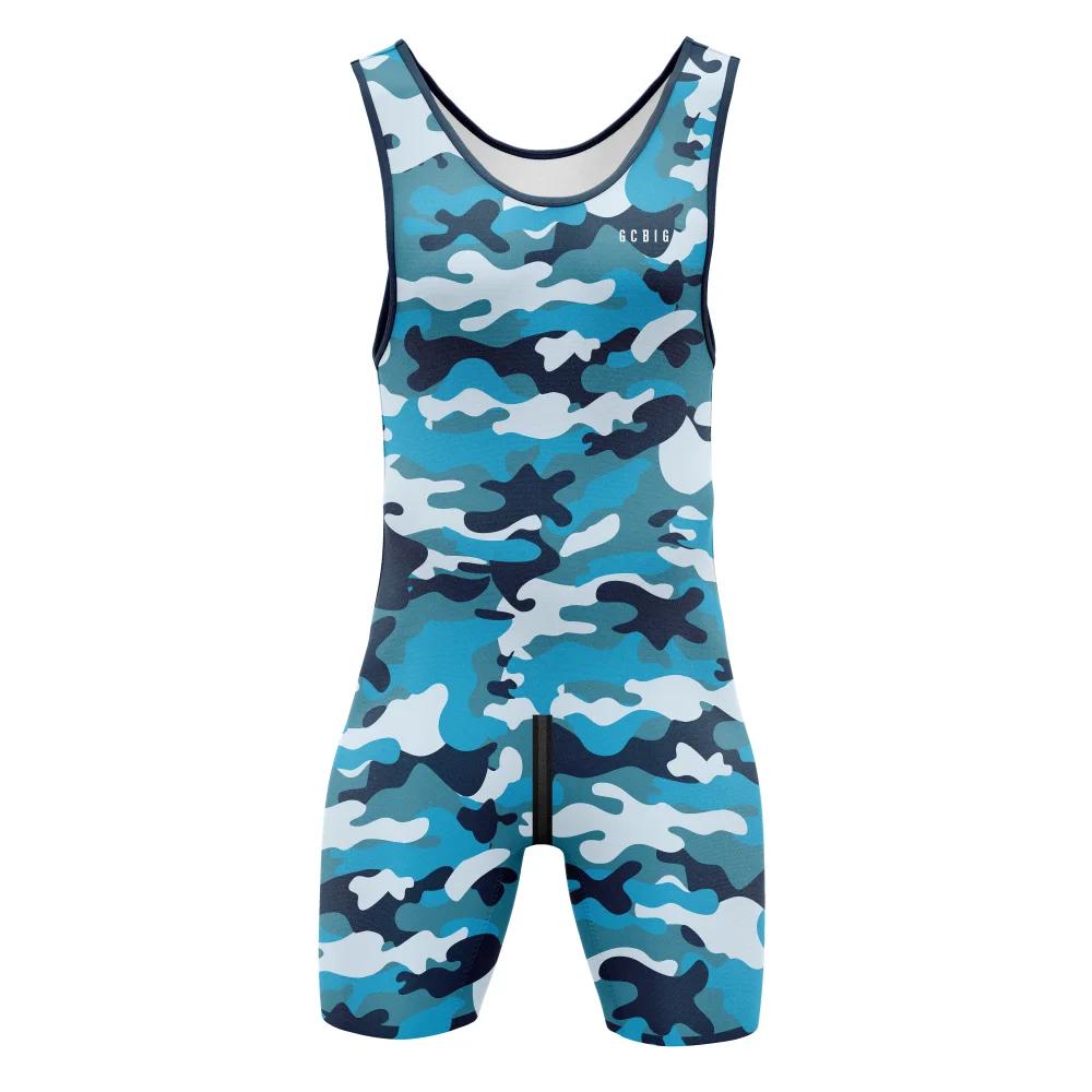 Nouveaux hommes Performance lutte Singlet costume vêtements de sport ensembles de course boxe PowerL