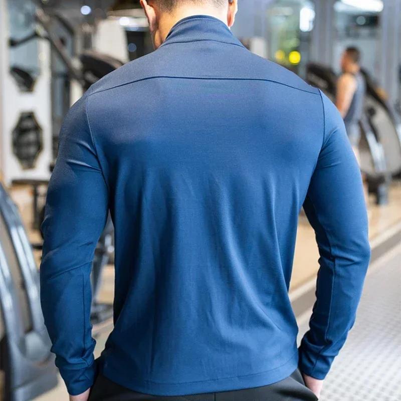 Sweat-shirt zippé homme haute qualité - Veste sport running - Vêtement entraînement extérieur