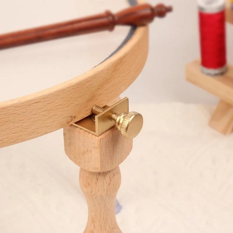 3/4Pcs Portable Réglable En Bois De Broderie Support de Cerceau À La Main Point De Croix Cerceau Ens