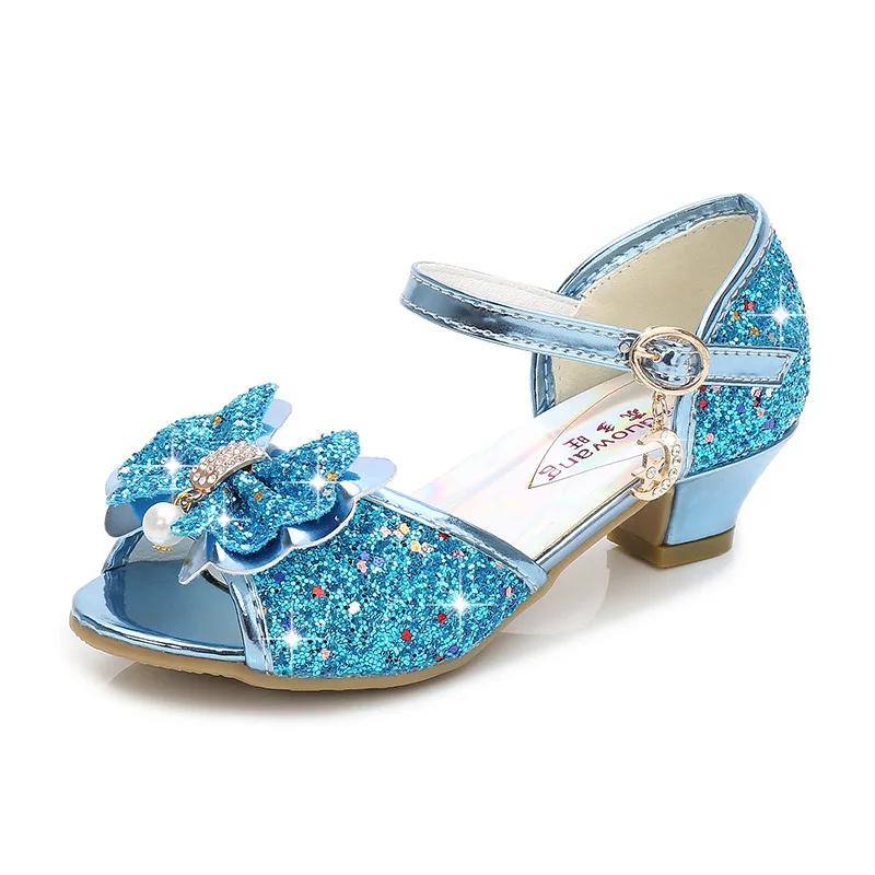 5 couleurs enfants princesse sandales enfants filles chaussures de mariage talons hauts chaussures h