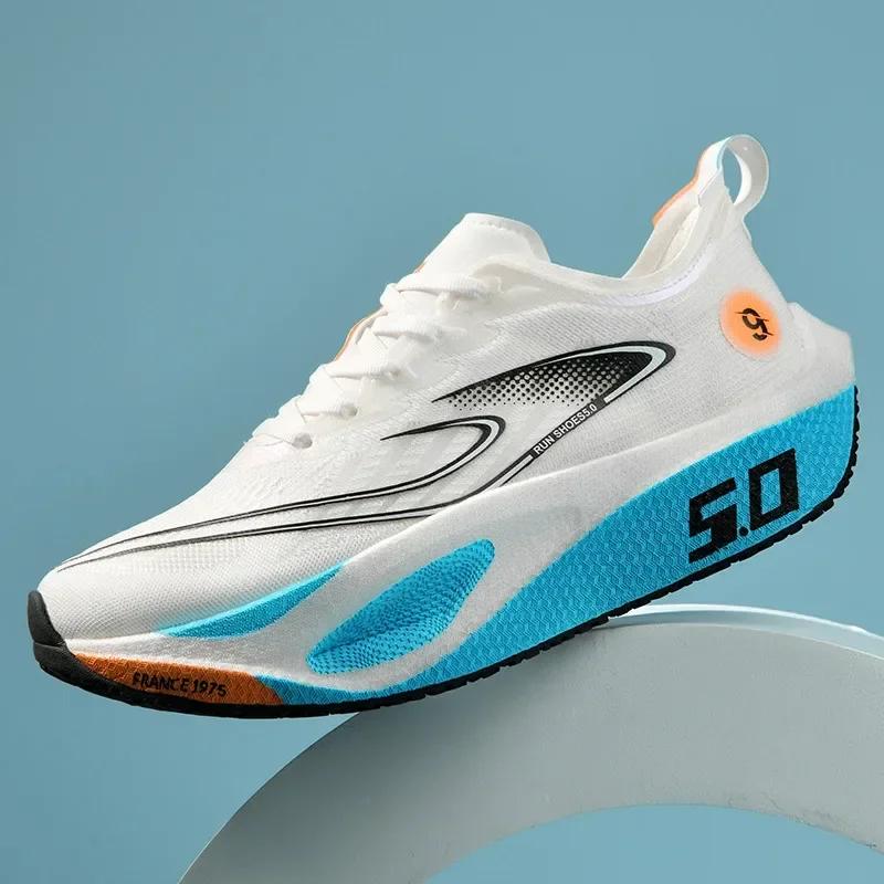 Chaussures de course unisexes avec plaque entièrement en carbone, baskets de course professionnelles