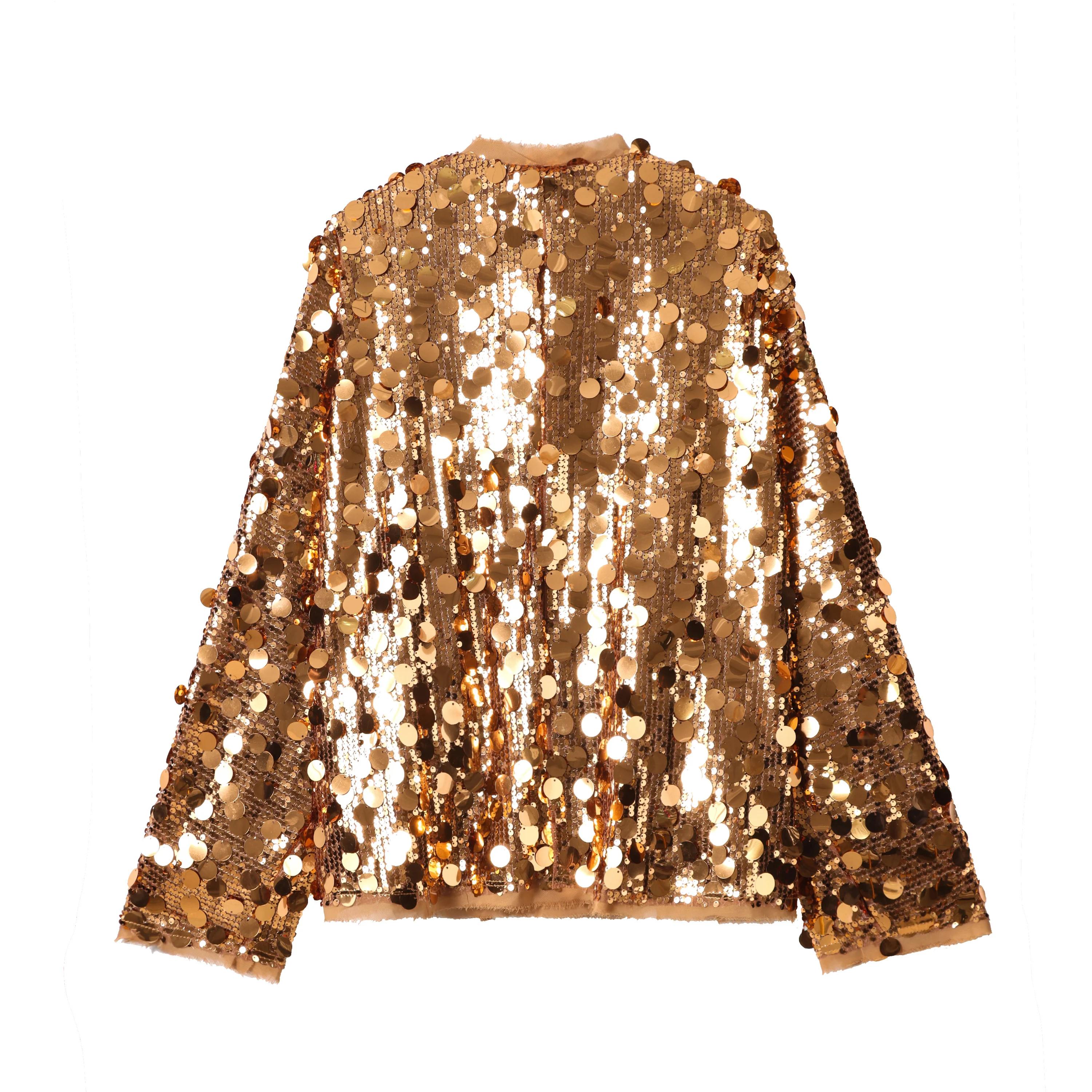 Mode à lacets paillettes Patchwork Kimono femmes Chic col en V manches longues veste ample automne n