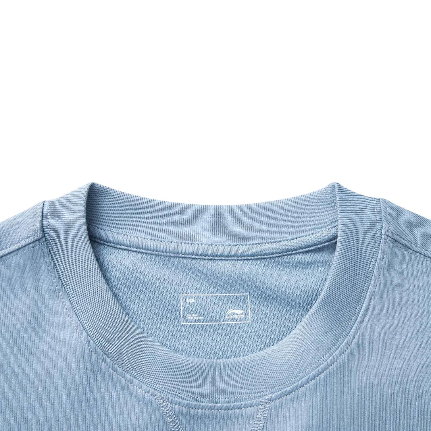 T-shirt de sport Li-Ning pour homme coupe ample - 67% coton et 33% polyester technologie AT DRY SMART