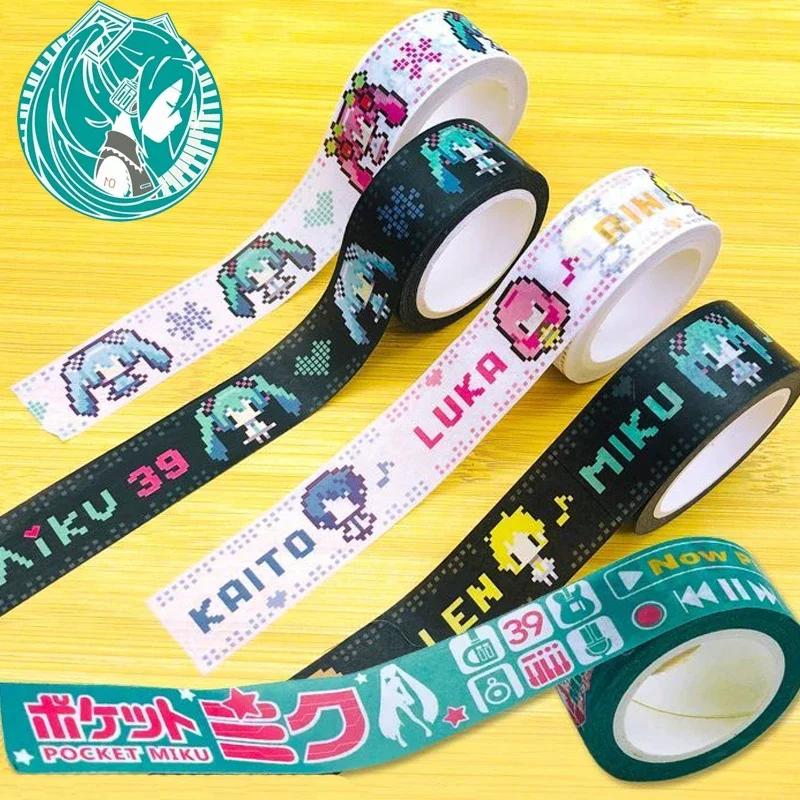 Hatsune Miku ruban dessin animé papier ruban étanche main grand livre décoration Acgn périphérie éco