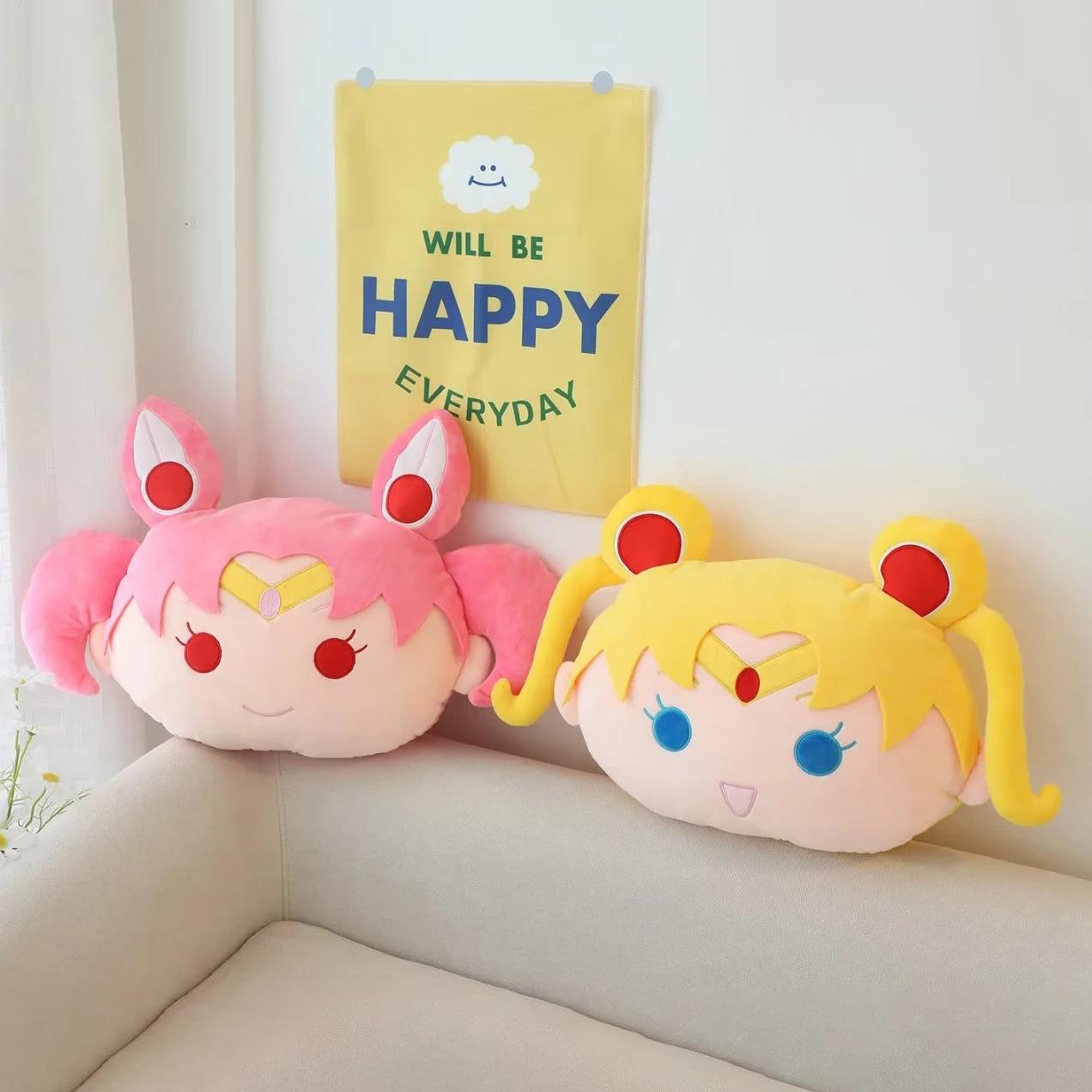Oreiller en peluche Sailor Moon Anime, Kawaii Tsuk37Usagi Plushies, décor de chambre Chiba Mamoru, b