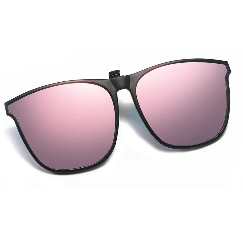 Lunettes de soleil polarisées à Clip pour hommes, pour conducteur de voiture, UV400, Anti-éblouissem