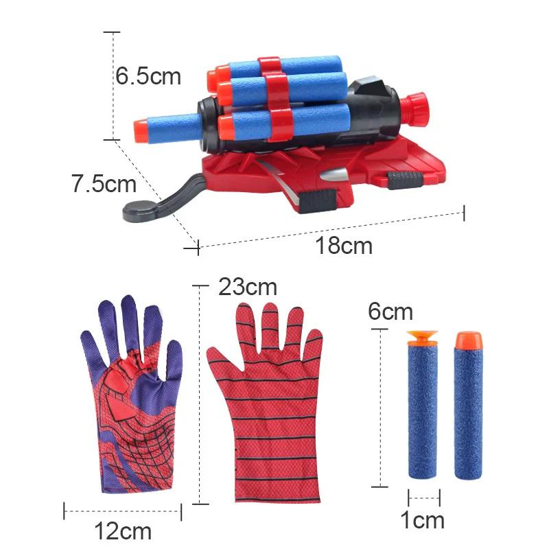 Jouet de poignet pour enfants, bracelet à cinq trous, lanceur de héros, ventouse à ressort souple, p