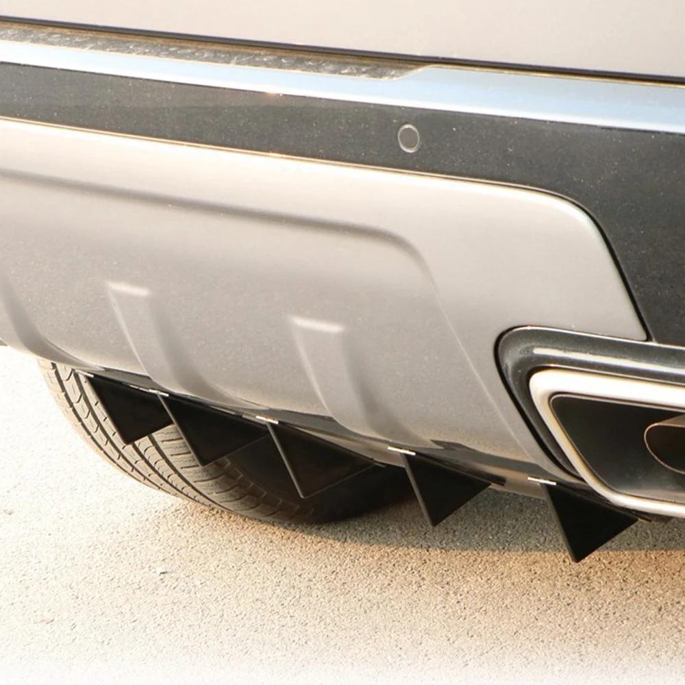 Kit de 4 pièces pour pare-chocs arrière de voiture, diffuseur arrière universel style aileron de req