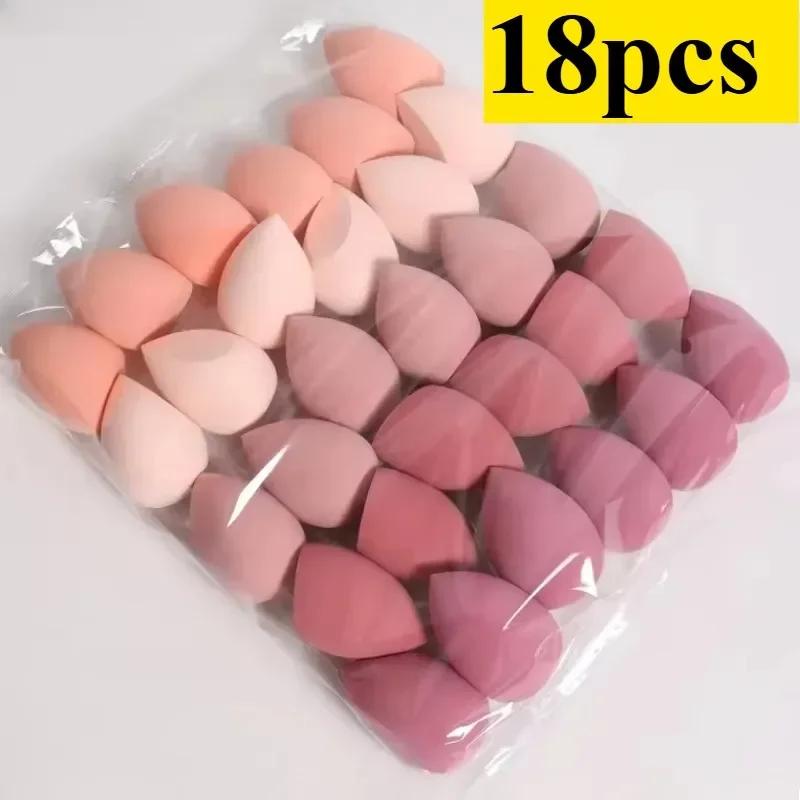 Ensemble d'éponges de maquillage 4/7/18 pièces, adaptées à l'application de poudre de crème BB liqui
