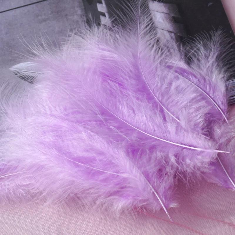 Plumes naturelles 4-6 pouces 10-15cm, 50 pièces, Plume blanche de dinde, robe de mariée moelleuse, a