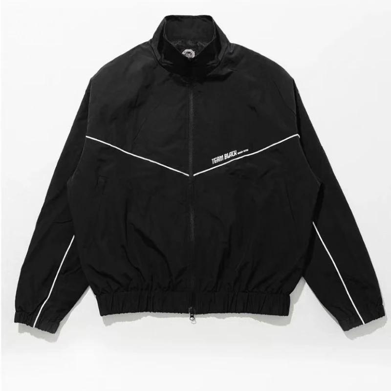 Nouvelle veste coupe-vent unisexe à imprimé style neutre pour le sport et les loisirs, modèle couple