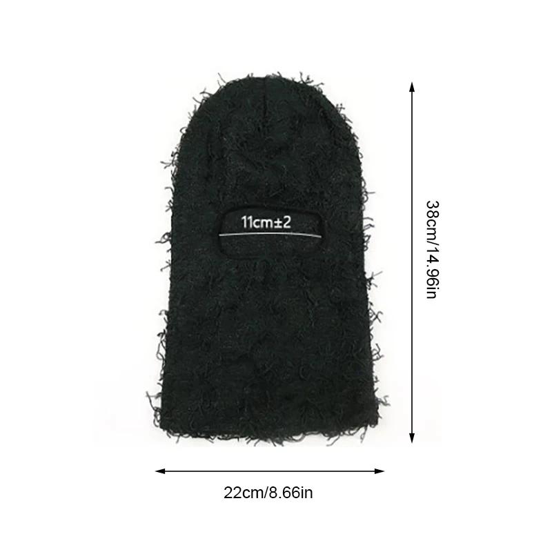 DistMurcia-Cagoule Hip Hop pour femme, masque de ski intégral, bonnets de ski flous, chapeau CamSolo
