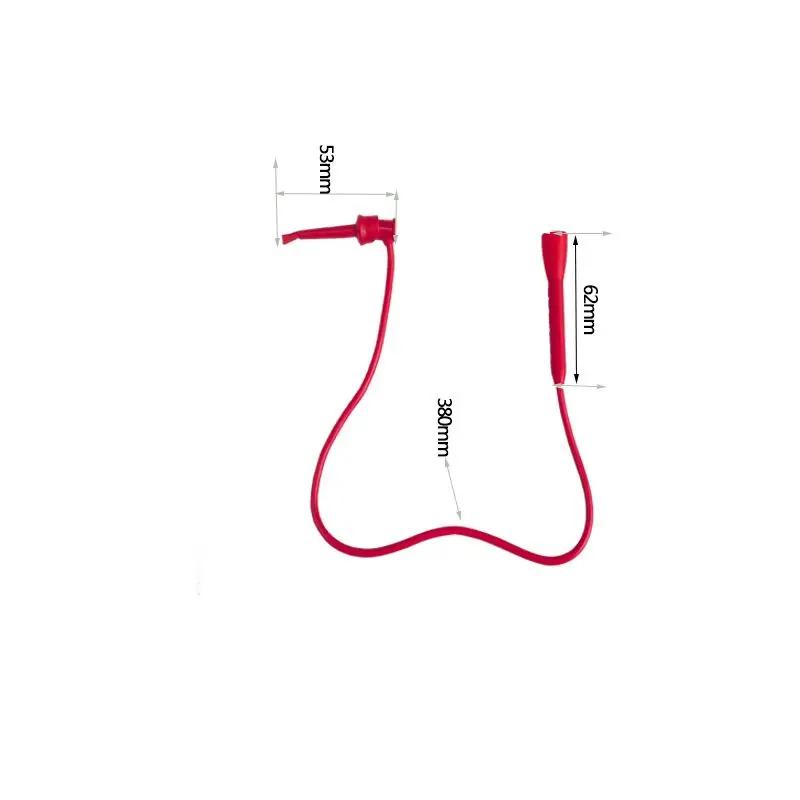 Fils de Test multimètre, sonde arrière avec prise de 2Mm, cordon Flexible en cuivre pur Pvc, crochet