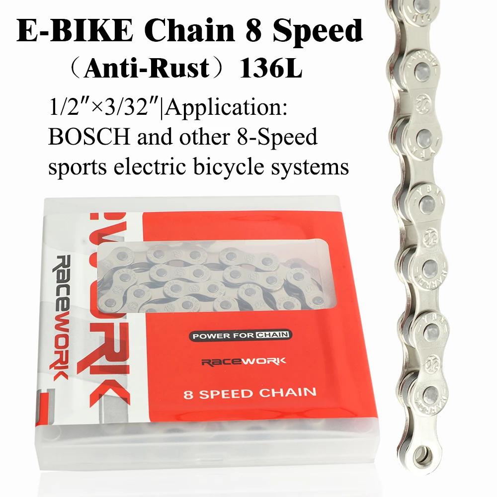 Chaîne de vélo électrique 8 9 10 11 12 vitesses chaînes de vélo de Sport électrique 136 maillons piè
