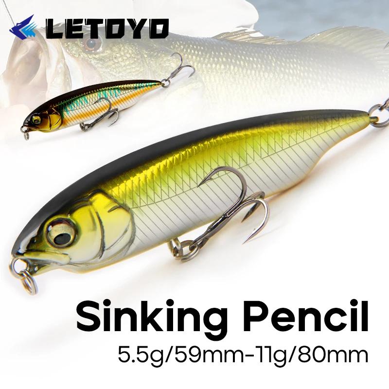 LETOYO 59mm 80mm coulant truite leurre bâton crayon leurre Stickbait eau douce appât artificiel trui