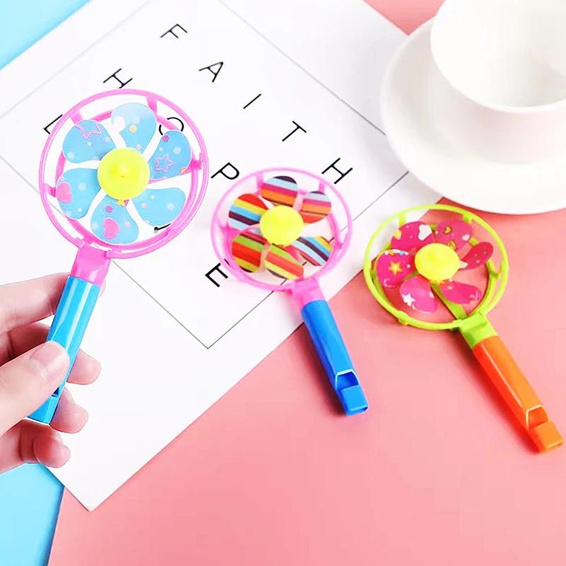 Sifflet de couleur en plastique 6.5x12.5cm, 12 pièces, jeu de molette, cadeaux de fête d'anniversair