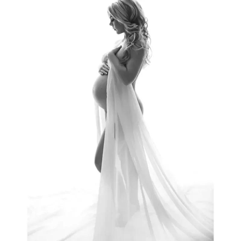 Accessoires de photographie de maternité, robe cape, tissu en mousseline de soie, modélisation Simpl