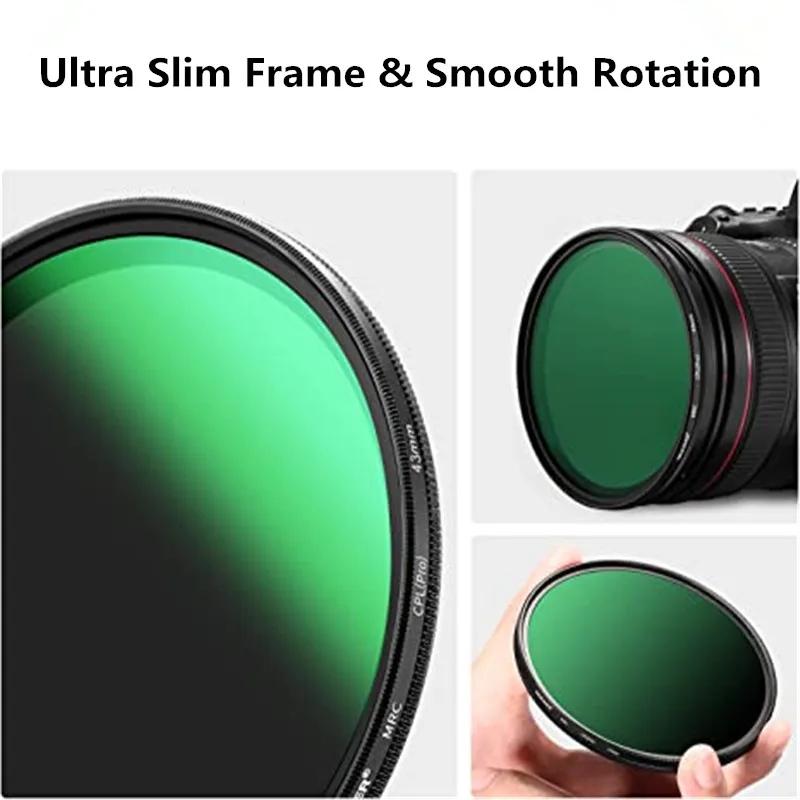 Filtre CPL 37 43 46 40.5 49 52 55 58 62mm 67mm 72mm 77 82mm filtre polarisant polarisant circulaire 