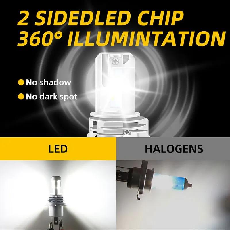 H4 LED Moto Phare Ampoules Salut Lo Faisceau Moto Lumières Pour Yamaha Kawasaki Suzuki H4 LED Lampe 