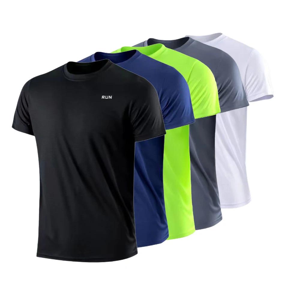 T-shirt sport homme séchage rapide - Col rond pour running et entraînement évacuation humidité