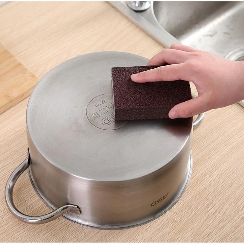 Éponge magique Nano gomme antirouille brosse plat Pot nettoyage émeri détartrage propre frotter Pots