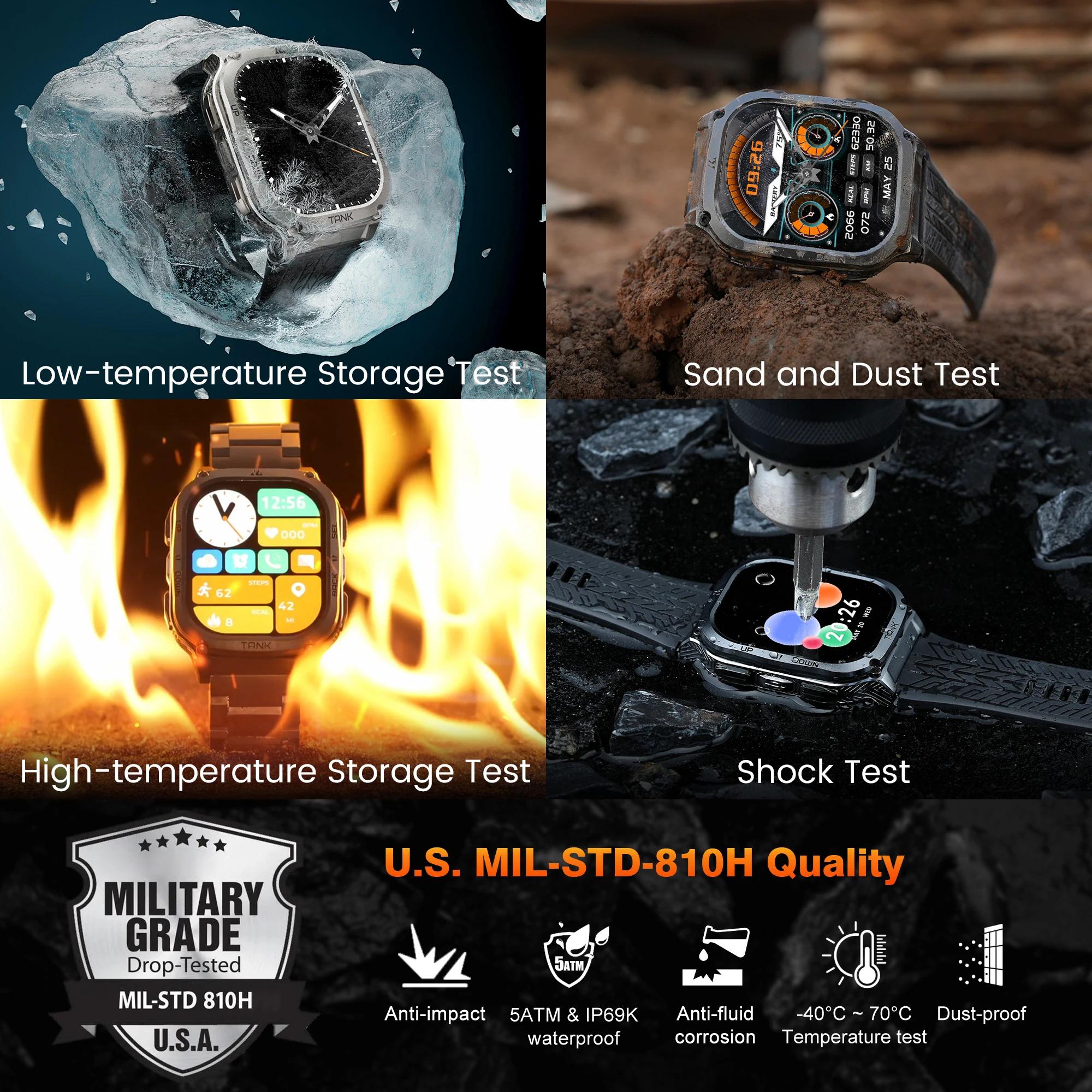 2025 Original KOSPET TANK M3 montre intelligente hommes Smartwatch pour femmes 480mAh numérique Fitn