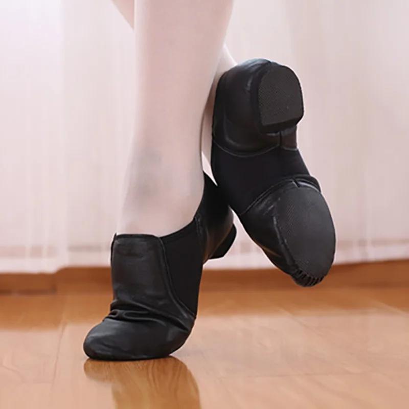 CLYFAN 24-44 qualité peau de mouton Jazz chaussures de danse Tan noir semelle antidérapante chaussur