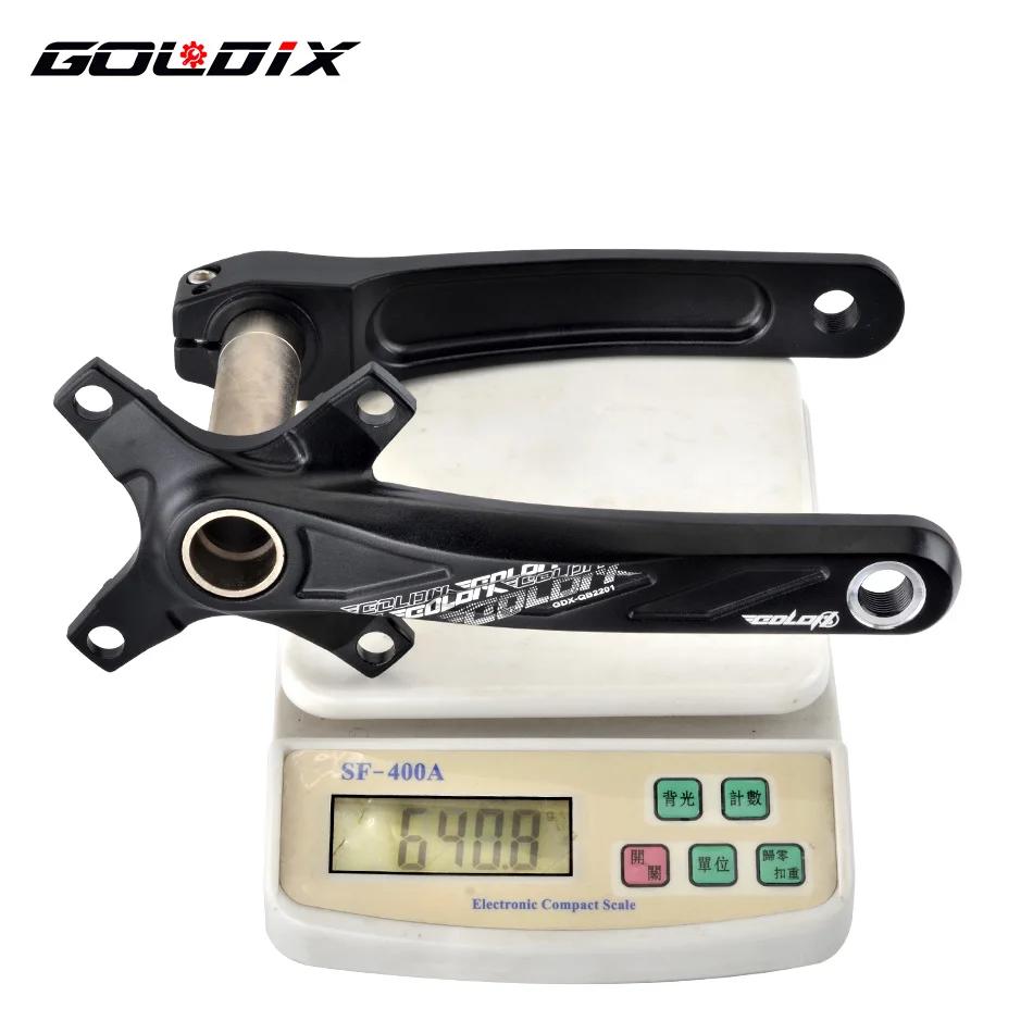 GOLDIX – plateau de manivelle de vélo 104BCD, en alliage d'aluminium avec fond de 170mm, plaque noir