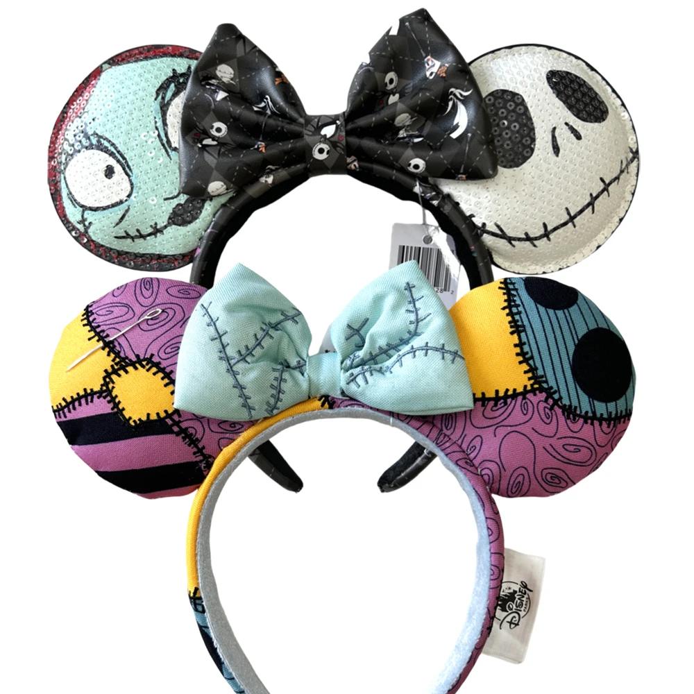 Disney-Bandeau de sauna Oreilles de Minnie Mouse, Loungefly, Halloween Fright Night, Vêtements de sa