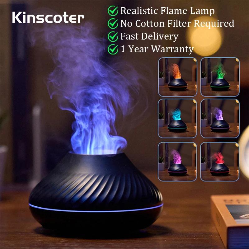 Kinscoter diffuseur d'arôme volcanique lampe à huile essentielle 130ml USB humidificateur d'air Port