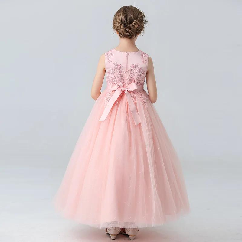 BX683 enfants robes pour filles robe en dentelle robe princesse vêtements enfants formelle soirée fl