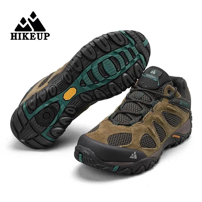 HIKEUP-Chaussures de Randonnée Respirantes Résistantes aux Éclaboussures pour Homme, pour l'Escalade