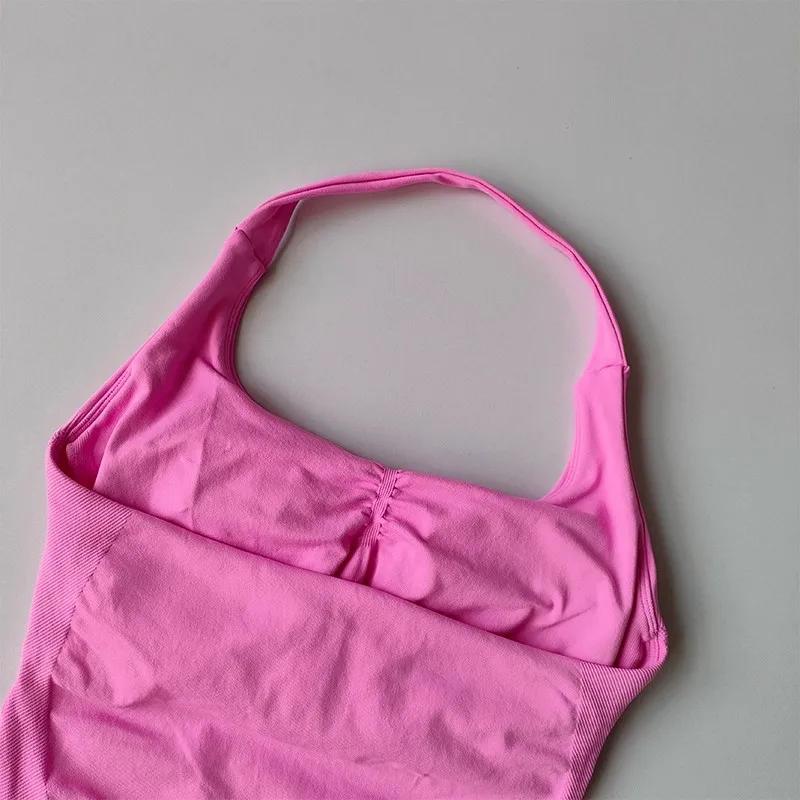 Gilet de Yoga à col licou, résistant aux chocs, sous-vêtements de sport, haute résistance, Fitness, 