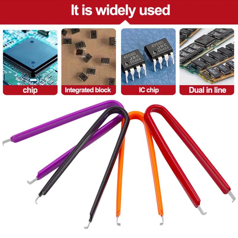 Extracteur IC de Type U, pincettes, outil de réparation de téléphone portable, puce de composants él