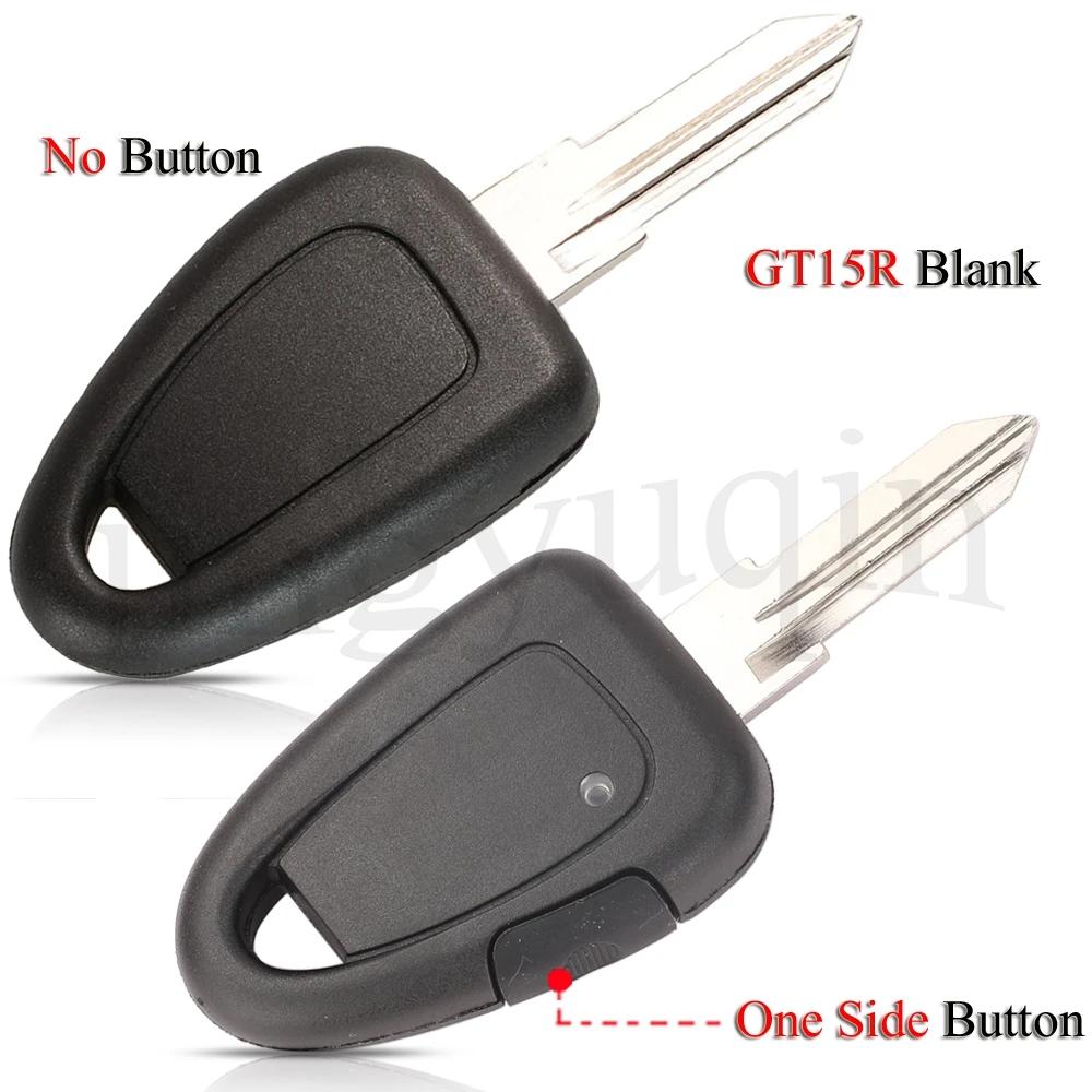 Jingyuqin – coque de clé télécommande, pour Fiat Iveco, avec lame vierge GT15R non coupée, bouton la
