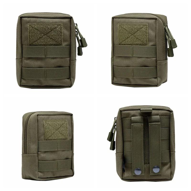 Sacs de taille tactiques d'extérieur 600D, pochette Molle multi-outils, sac de taille à fermeture éc