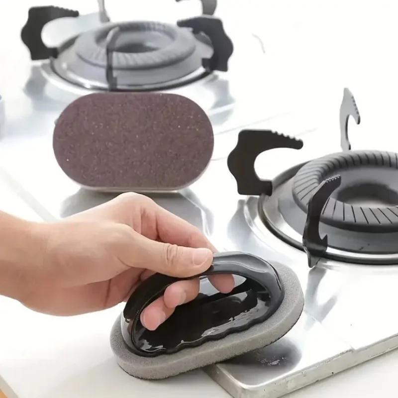 Brosse éponge magique émeri, brosse pour Pot de cuisine, fer antirouille, outil de nettoyage, brosse