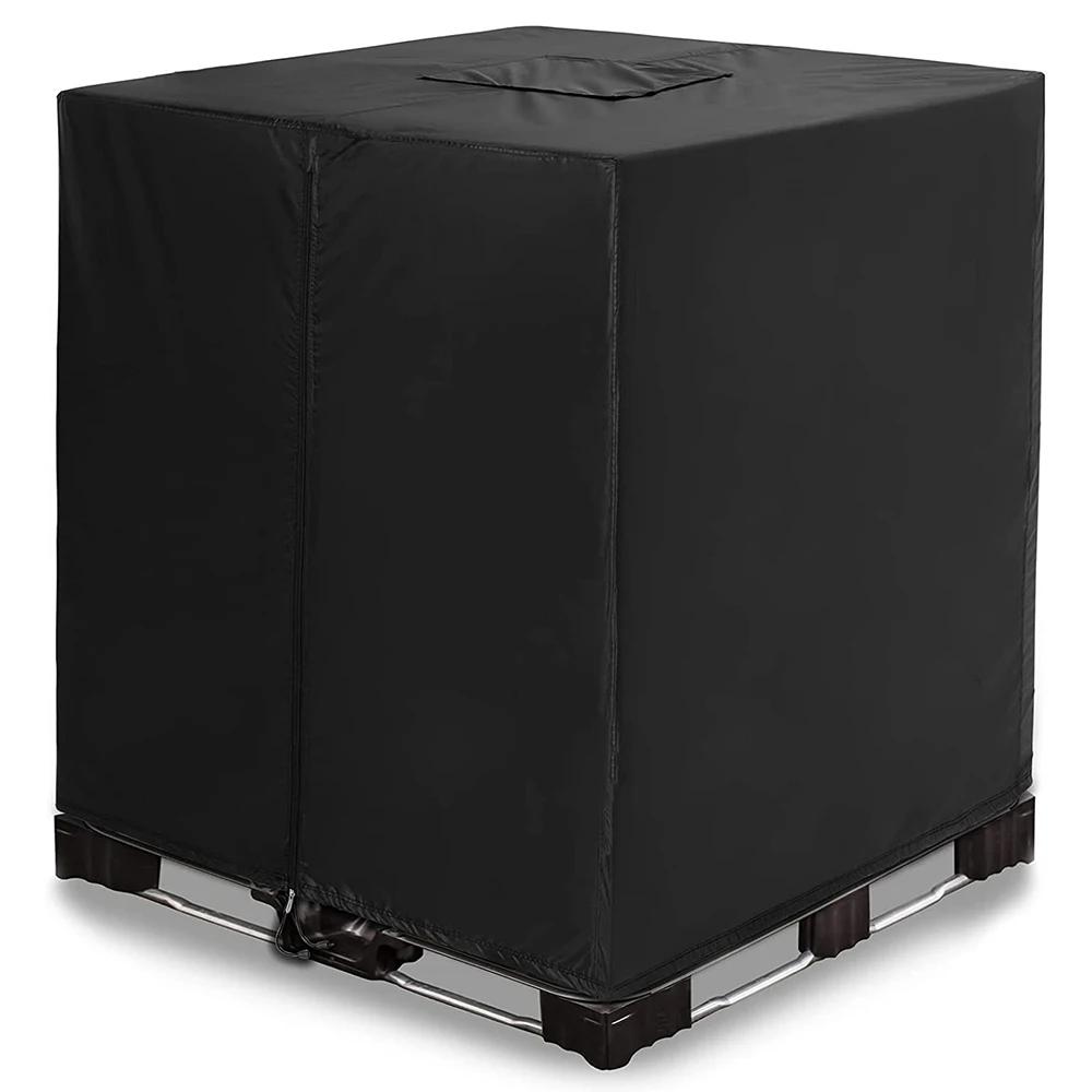 Housse fourre-tout IBC à fermeture éclair 210D, matériau en tissu oxford noir et vert pour réservoir