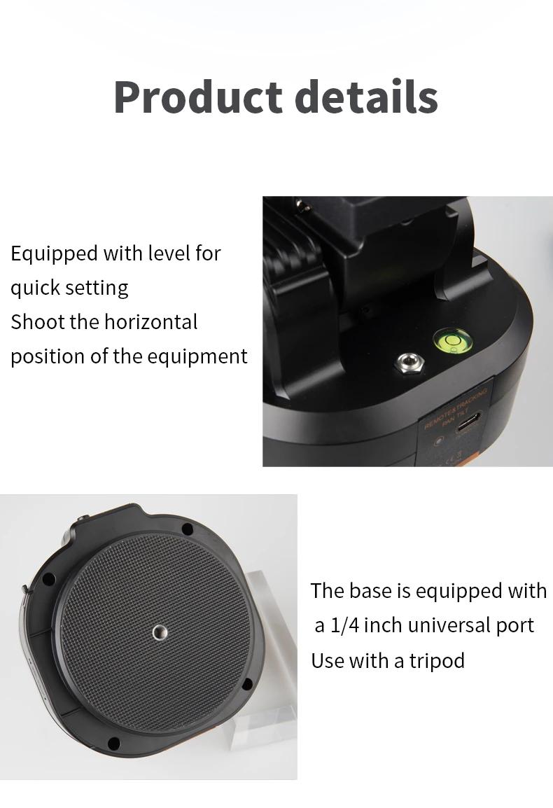 Zifon YT-2000 caméra panoramique électrique panoramique inclinaison visage suivi 2KG portant caméra 