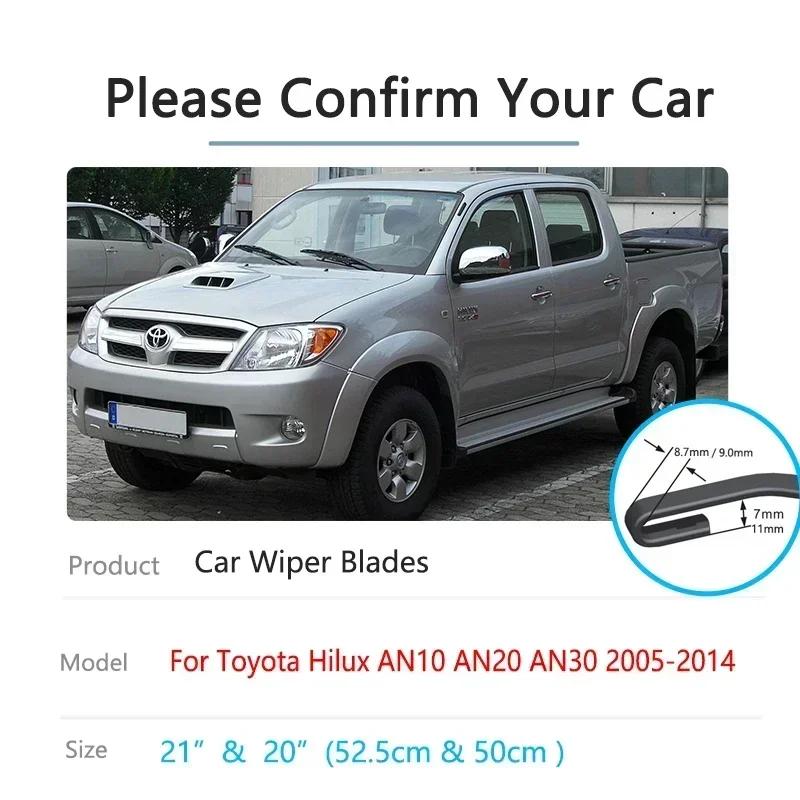 Accessoires de voiture universels pour Toyota Hilux AN10 AN20 AN30 MK7 2005 ~ 2014, brosse d'essuie-